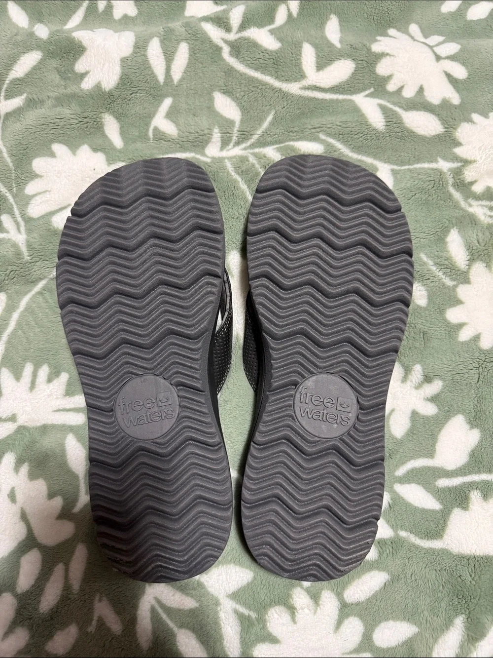 Men's Black Comfort Flip-Flop Sandals by Unknown Brand